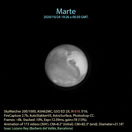 Marte (rojo-infrarrojo)